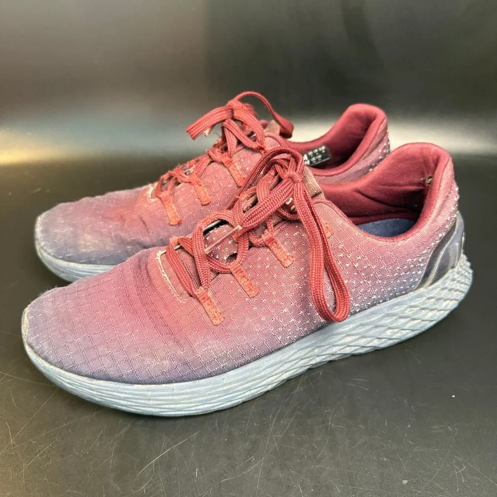 Nobull Project Womens Running Shoes Sneakers Maroon Gray Low Top Athletic Size 7